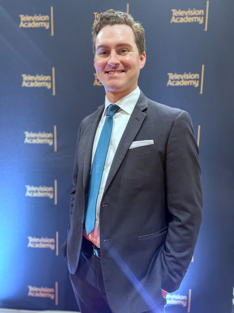 Tim Collins on the red carpet at the Television Academy for the Primetime Emmy's 2024 Viewing Party.